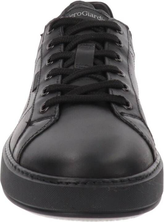 Nerogiardini Leren Heren Sneakers Stijlvol Comfort Black Heren