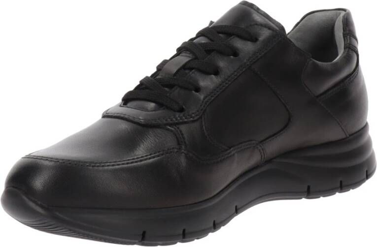 Nerogiardini Leren Heren Sneakers Stijlvol en Comfortabel Black Heren