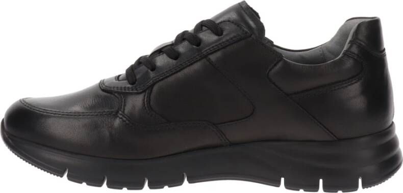 Nerogiardini Leren Heren Sneakers Stijlvol en Comfortabel Black Heren