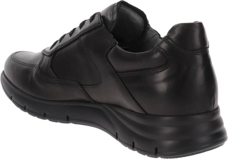 Nerogiardini Leren Heren Sneakers Stijlvol en Comfortabel Black Heren