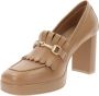 Nerogiardini Leren Hoge Hakken Elegante Stijl Brown Dames - Thumbnail 4