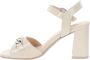 Nerogiardini Leren Hoge Hakken Schoenen voor Vrouwen Beige Dames - Thumbnail 12