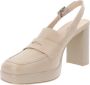 Nerogiardini Leren Hoge Hakken met Gesp Sluiting Beige Dames - Thumbnail 17