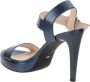 Nerogiardini Leren Hoge Hakken met Gesp Sluiting Blue Dames - Thumbnail 5