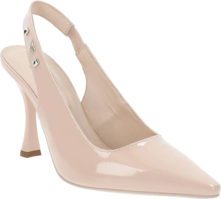 Nerogiardini Leren Hoge Hakken Schoenen voor Vrouwen Beige Dames