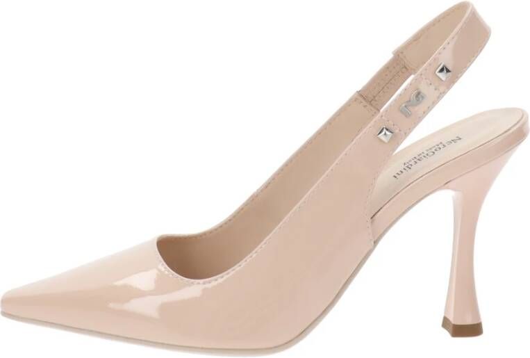 Nerogiardini Leren Hoge Hakken Schoenen voor Vrouwen Beige Dames