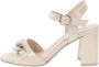 Nerogiardini Leren Hoge Hakken Schoenen voor Vrouwen Beige Dames - Thumbnail 6