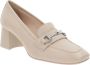 Nerogiardini Leren Hoge Hakken Slip-On Beige Dames - Thumbnail 2