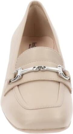 Nerogiardini Leren Hoge Hakken Slip-On Beige Dames