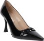 Nerogiardini Zwarte lakleren hakken met accessoire Black Dames - Thumbnail 3
