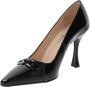 Nerogiardini Zwarte lakleren hakken met accessoire Black Dames - Thumbnail 5