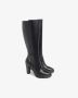 Nerogiardini Leren laarzen met decoratieve rits en NG-logo Black Dames - Thumbnail 8