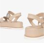 Nerogiardini Leren Sandalen Beige Sleehakken - Thumbnail 2