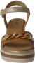 Nero Giardini 410530 Sandalen Met Sleehak Dames Cognac - Thumbnail 12