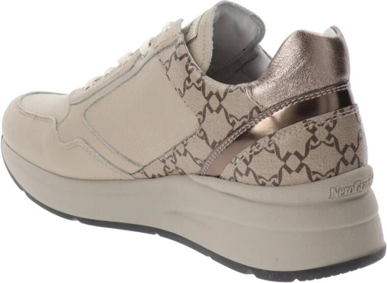 Nerogiardini Leren Sneakers voor Vrouwen Black Dames