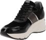 Nerogiardini Leren Sneakers voor Vrouwen Black Dames - Thumbnail 3