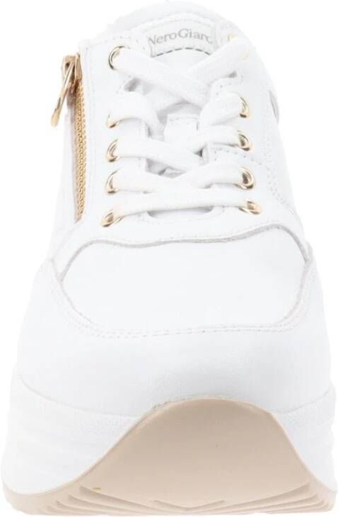 Nerogiardini Leren Sneakers voor Vrouwen White Dames