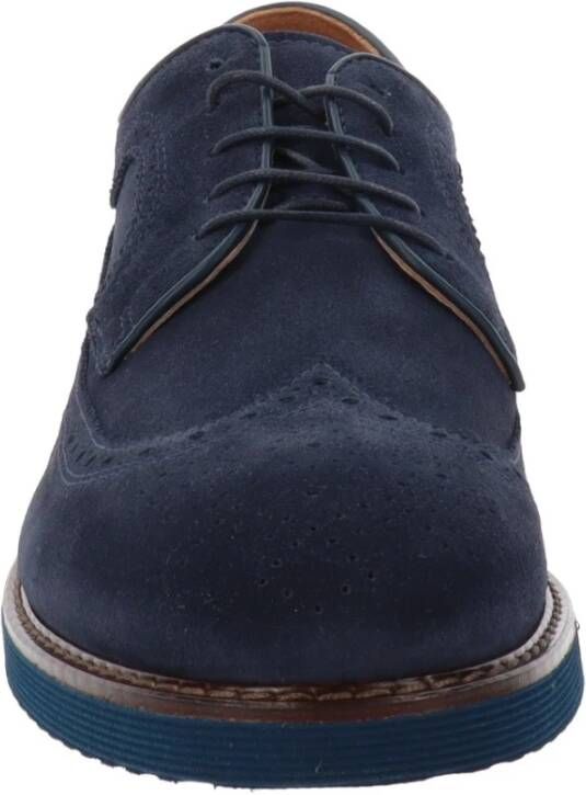 Nerogiardini Leren Veterschoenen Blue Heren