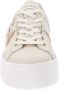 Nerogiardini Beige Lage Sneakers met Goudkleurige Accenten Beige Dames - Thumbnail 10