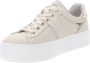 Nerogiardini Beige Lage Sneakers met Goudkleurige Accenten Beige Dames - Thumbnail 12
