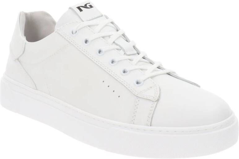 Nerogiardini Leren Veterschoenen voor Heren White Heren