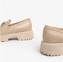 Nerogiardini Leren Loafers voor Vrouwen Beige Dames - Thumbnail 4