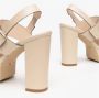Nerogiardini Leren Hoge Hakken met Gesp Sluiting Beige Dames - Thumbnail 17
