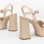 Nerogiardini Leren hoge hakken met gesp Beige Dames - Thumbnail 19