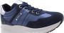 Nerogiardini Blauwe Leren en Suède Sneakers Blue Heren - Thumbnail 10