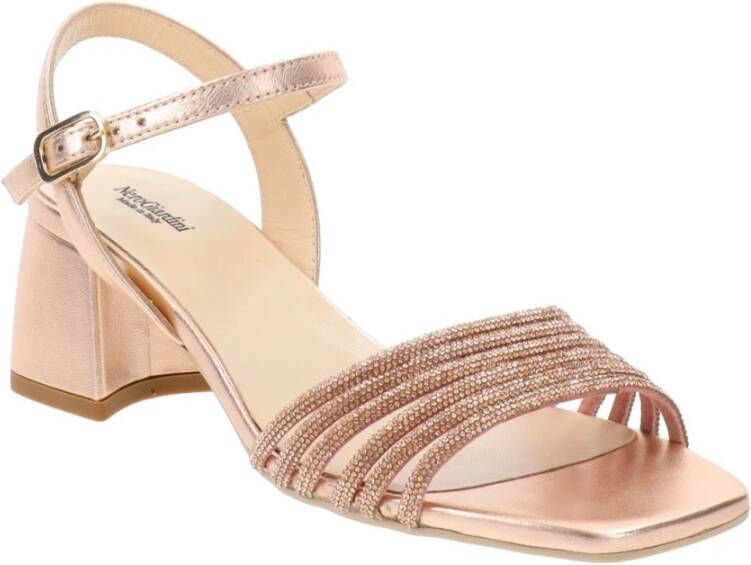 Nerogiardini Luxe Strass Sandalen voor speciale gelegenheden Beige Dames
