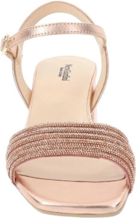 Nerogiardini Luxe Strass Sandalen voor speciale gelegenheden Beige Dames