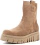 Nerogiardini Platform Dames Enkellaarzen Zwart Beige Dames - Thumbnail 10