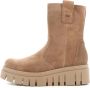 Nerogiardini Platform Dames Enkellaarzen Zwart Beige Dames - Thumbnail 11