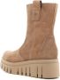 Nerogiardini Platform Dames Enkellaarzen Zwart Beige Dames - Thumbnail 12