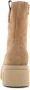 Nerogiardini Platform Dames Enkellaarzen Zwart Beige Dames - Thumbnail 13
