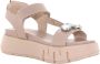 Nerogiardini Platform Sandalen voor Vrouwen Beige Dames - Thumbnail 12