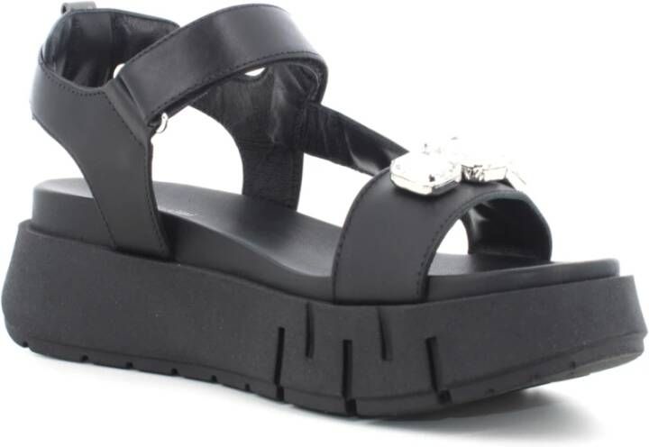 Nerogiardini Platform Sandalen voor Vrouwen Black Dames