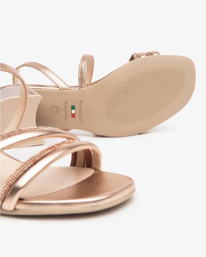 Nerogiardini Poeder Sandalen met Gabbia Detail