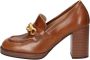 Nerogiardini Hoge Decollete in Leer Brown Dames - Thumbnail 9