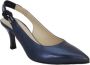Nerogiardini Blauwe Gelamineerde Slingback Sandalen - Thumbnail 3