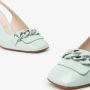 Nerogiardini Leren Hoge Hakken Elegante Stijl Green Dames - Thumbnail 19