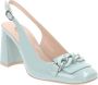 Nerogiardini Leren Hoge Hakken Elegante Stijl Green Dames - Thumbnail 11