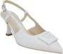 Nerogiardini Witte Nappa Slingback Sandalen White Dames - Thumbnail 2