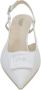 Nerogiardini Witte Nappa Slingback Sandalen White Dames - Thumbnail 3