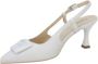 Nerogiardini Witte Nappa Slingback Sandalen White Dames - Thumbnail 4