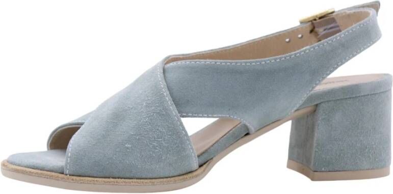 Nerogiardini Hoge hak sandalen voor vrouwen Gray Dames