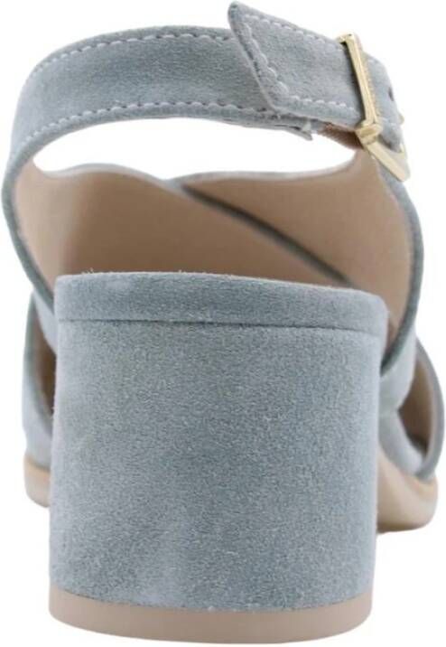 Nerogiardini Hoge hak sandalen voor vrouwen Gray Dames