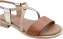 Nerogiardini Comfortabele Kameel Leren Sandaal Brown Dames - Thumbnail 11