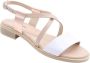 Nerogiardini Leren Gesp Sandalen White Dames - Thumbnail 9