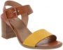 Nerogiardini Tan Mosterdkleurige Sandalen met Hoge Hak - Thumbnail 2
